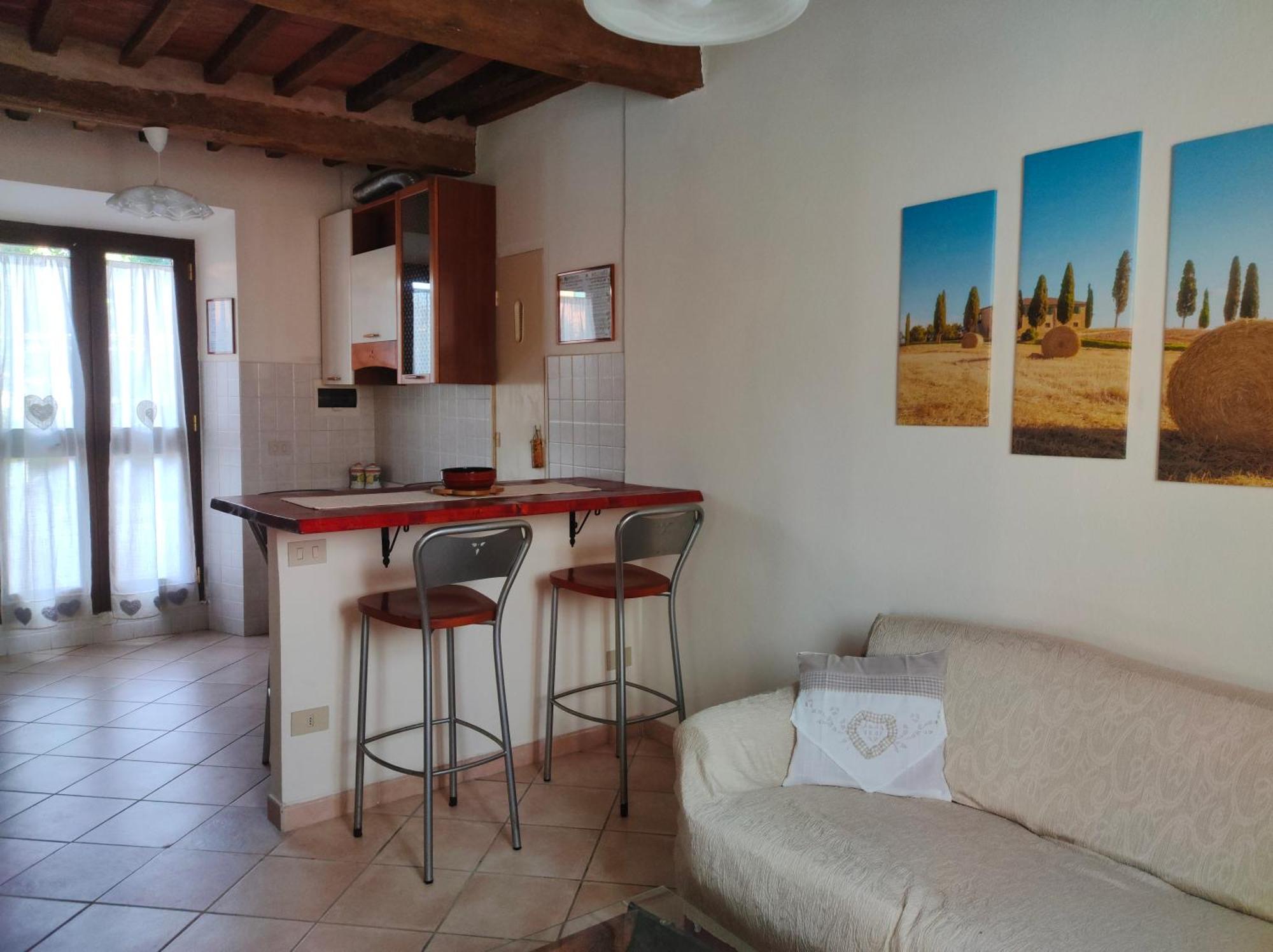 La Casina Di Colle - Appartamento Rustico Sulle Colline Di Pisa Кашана Терме Екстериор снимка